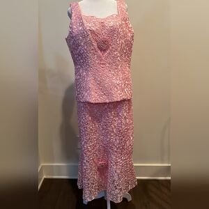 Nina Massini Rose Lace Midi Dress